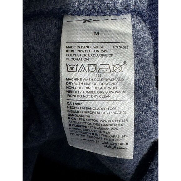 Old Navy Mens Blue Shawl Collar Sweater M Cotton/Polyester - Picture 4 of 5